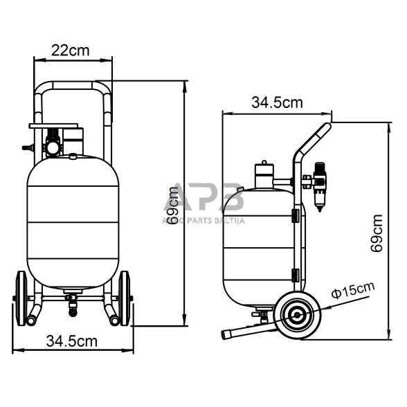 Smėliapūtė 5 galonų (19L) 1 Smėliapūtė 5 galonų (19L) 1