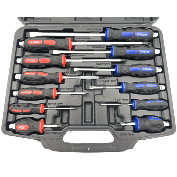 Smūginių atsuktuvų rinkinys 12vnt. 2 Smūginių atsuktuvų rinkinys 12vnt. 2