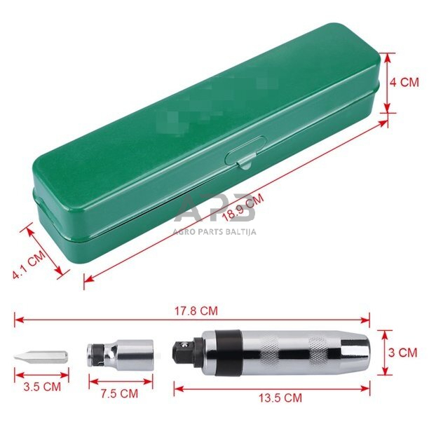 Smūginių atsuktuvų rinkinys 14vnt. 2 Smūginių atsuktuvų rinkinys 14vnt. 2