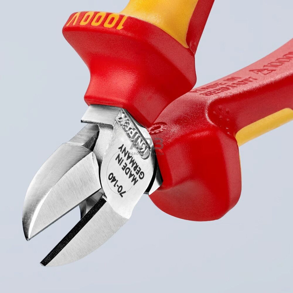 Šoninio kirpimo replės elektrikui 140mm (1000V) KNIPEX 6 Šoninio kirpimo replės elektrikui 140mm (1000V) KNIPEX 6