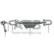 Šoninė prikabinimo sąvarža 445,00 mm – 536,00 mm Z700142KR