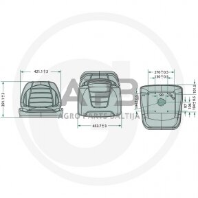 Sodo traktoriuko sėdynė 25270290