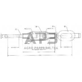 Šoninė prikabinimo sąvarža 255,00 mm – M18 Z700544KR