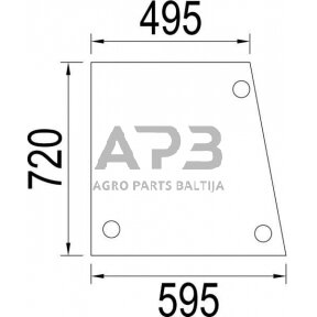 Šoninis kabinos stiklas 3226350R1N