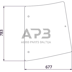 Šoninis kabinos stiklas D6940