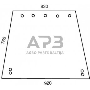 Šoninis kabinos stiklas LH/RH D8077