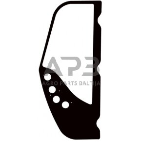 Šoninis kabinos stiklas kairės pusės D30017 Šoninis kabinos stiklas kairės pusės D30017