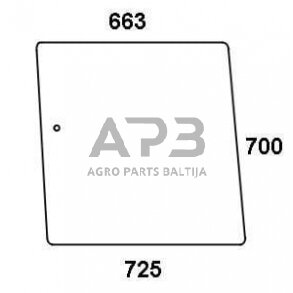 Šoninis kabinos stiklas 04354125N Šoninis kabinos stiklas 04354125N