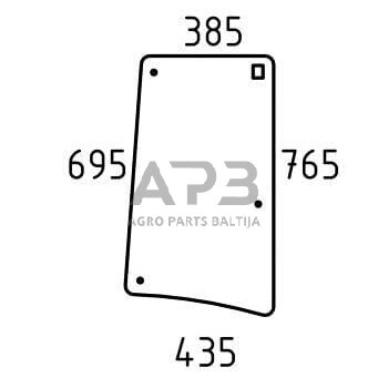 Šoninis kabinos stiklas RH L213353N Šoninis kabinos stiklas RH L213353N
