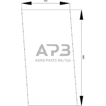 Šoninis kabinos stiklas 1989728C1N Šoninis kabinos stiklas 1989728C1N