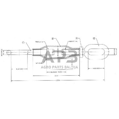 Šoninė prikabinimo sąvarža 255,00 mm – M18 Z700544KR Šoninė prikabinimo sąvarža 255,00 mm – M18 Z700544KR