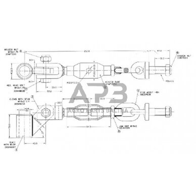 Šoninė prikabinimo sąvarža 215,00 mm – 260,00 mm Z700400KR 2