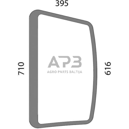 Šoninis kabinos stiklas 00148851010N Šoninis kabinos stiklas 00148851010N