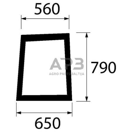 Šoninis kabinos stiklas 82002229KR Šoninis kabinos stiklas 82002229KR