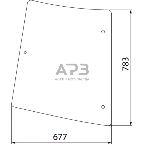 Šoninis kabinos stiklas D6941 Šoninis kabinos stiklas D6941