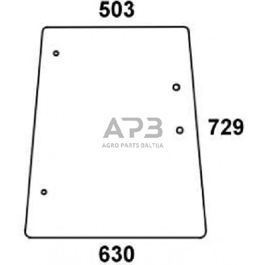 Šoninis kabinos stiklas LH/RH D8061 Šoninis kabinos stiklas LH/RH D8061