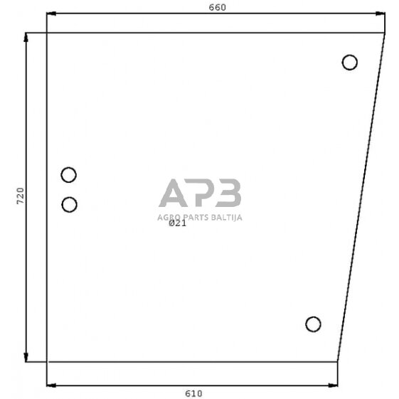 Šoninis kabinos stiklas D7503 Šoninis kabinos stiklas D7503