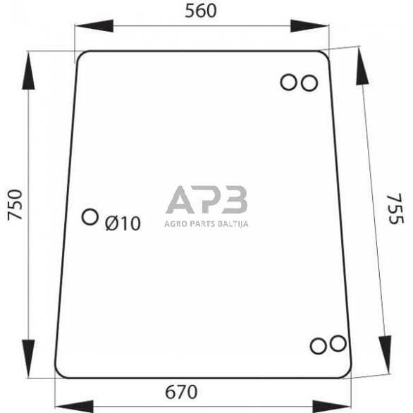 Šoninis kabinos stiklas 178810111150N Šoninis kabinos stiklas 178810111150N