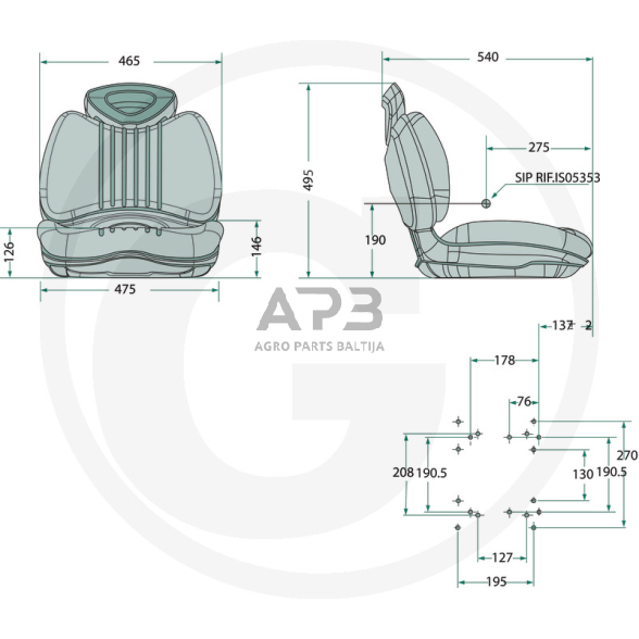 Sodo traktoriuko sėdynė 25270291 1 Sodo traktoriuko sėdynė 25270291 1