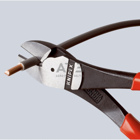 Šoninio kirpimo jėgos replės (ergonomiška rankena) 200mm KNIPEX 3 Šoninio kirpimo jėgos replės (ergonomiška rankena) 200mm KNIPEX 3