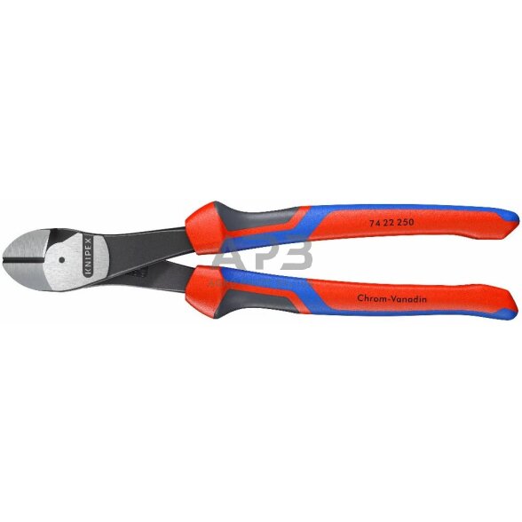 Šoninio kirpimo jėgos replės (ergonomiška rankena) 250mm KNIPEX