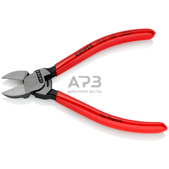 Šoninio kirpimo replės plastikams 140mm KNIPEX 1 Šoninio kirpimo replės plastikams 140mm KNIPEX 1