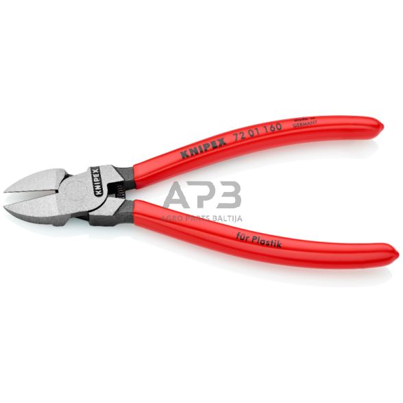 Šoninio kirpimo replės plastikui 160mm KNIPEX 1 Šoninio kirpimo replės plastikui 160mm KNIPEX 1