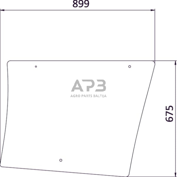 Šoninis kabinos stiklas 4272765M1N Šoninis kabinos stiklas 4272765M1N