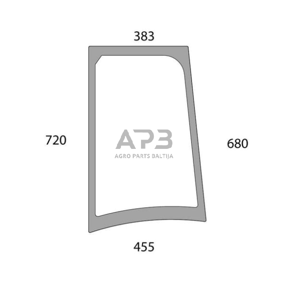 Šoninis kabinos stiklas 47130823N Šoninis kabinos stiklas 47130823N