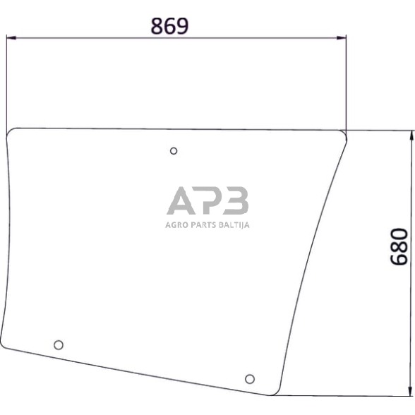Šoninis kabinos stiklas 7700054132N Šoninis kabinos stiklas 7700054132N
