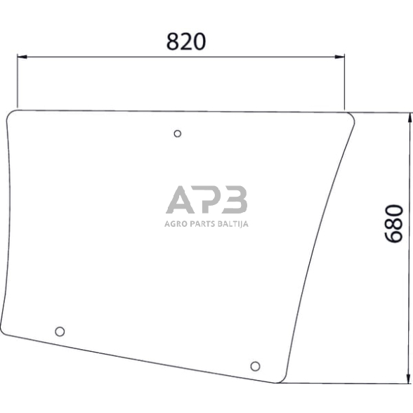 Šoninis kabinos stiklas 7700054133N Šoninis kabinos stiklas 7700054133N