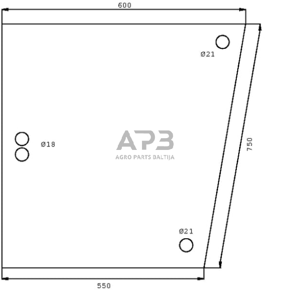 Šoninis kabinos stiklas D7514 Šoninis kabinos stiklas D7514