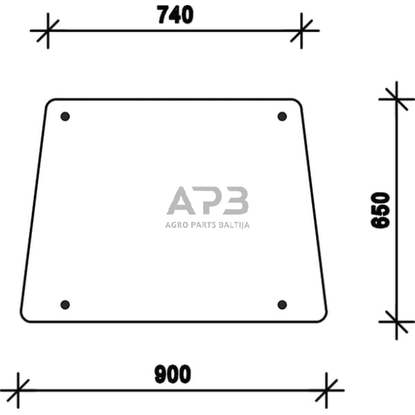 Šoninis kabinos stiklas D7718 Šoninis kabinos stiklas D7718