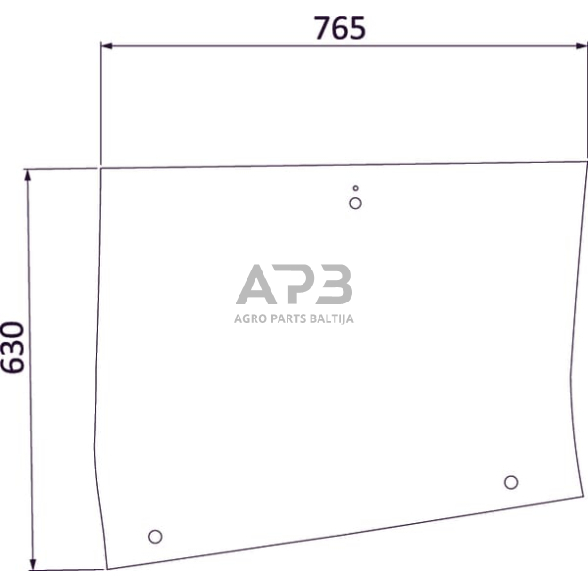 Šoninis kabinos stiklas RH 816810040431KR Šoninis kabinos stiklas RH 816810040431KR