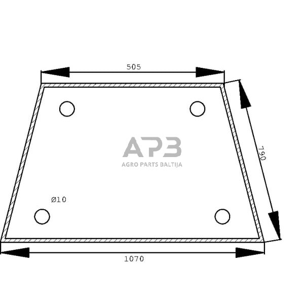 Šoninis kabinos stiklas 70117943 Šoninis kabinos stiklas 70117943