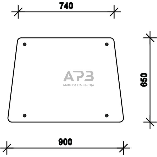 Šoninis kabinos stiklas D7718 Šoninis kabinos stiklas D7718