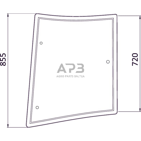 Šoninis kabinos stiklas LH 3902130M1N Šoninis kabinos stiklas LH 3902130M1N