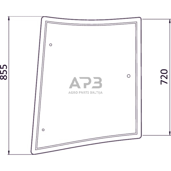 Šoninis kabinos stiklas RH 3902131M1N Šoninis kabinos stiklas RH 3902131M1N