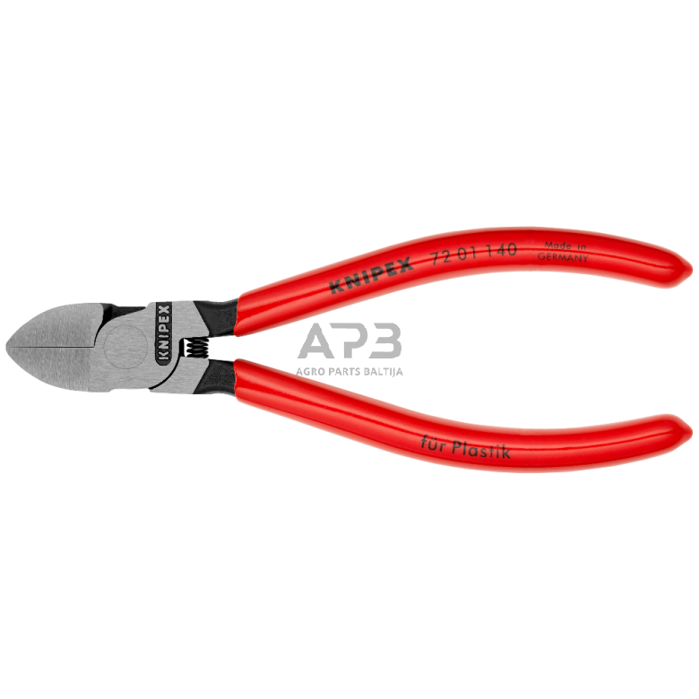 Šoninio kirpimo replės plastikams 140mm KNIPEX 2 Šoninio kirpimo replės plastikams 140mm KNIPEX 2