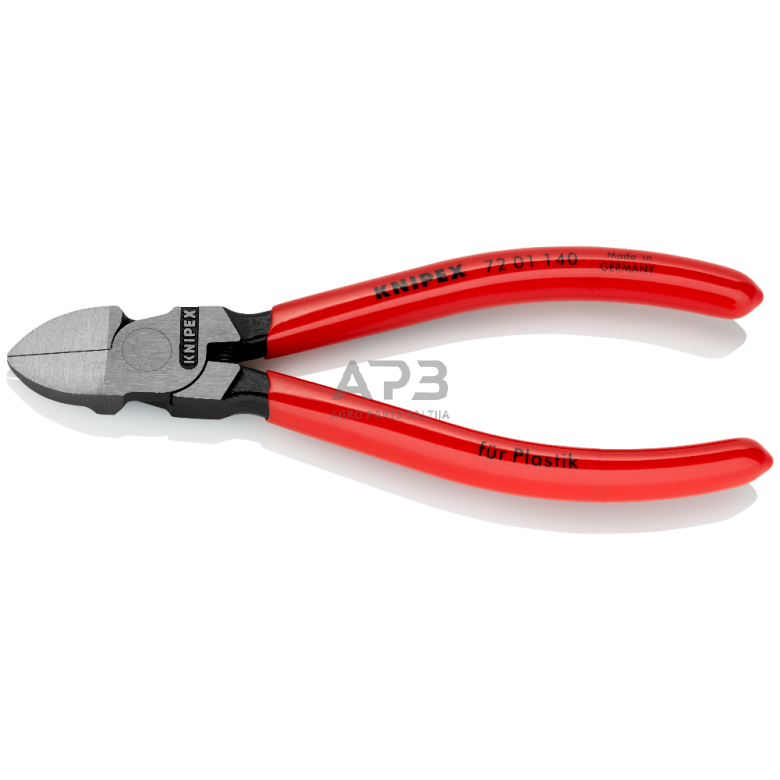 Šoninio kirpimo replės plastikams 140mm KNIPEX Šoninio kirpimo replės plastikams 140mm KNIPEX