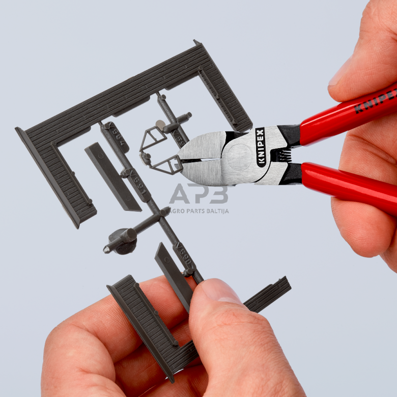 Šoninio kirpimo replės plastikui 160mm KNIPEX 5 Šoninio kirpimo replės plastikui 160mm KNIPEX 5