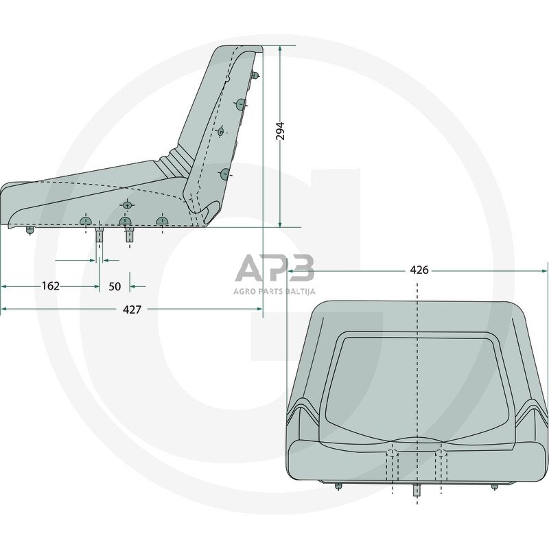 Sodo traktoriuko sėdynė 25270289 1 Sodo traktoriuko sėdynė 25270289 1