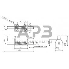 Spyruoklinis varžtas 12mm 84001A