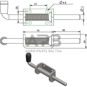Spyruoklinis varžtas 770021KR