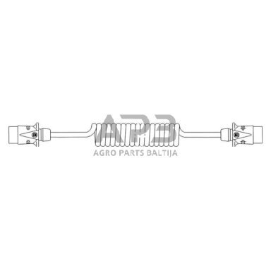 Spiralinis kabelis ERICH JAEGER 3.5m 601040JAE