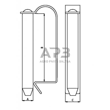 Spyruoklinis kaištis 10,00 mm x 55,00 mm LP1055 2 Spyruoklinis kaištis 10,00 mm x 55,00 mm LP1055 2