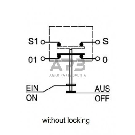 Spaudžiamas jungiklis Pneutron 11245400PN 3 Spaudžiamas jungiklis Pneutron 11245400PN 3