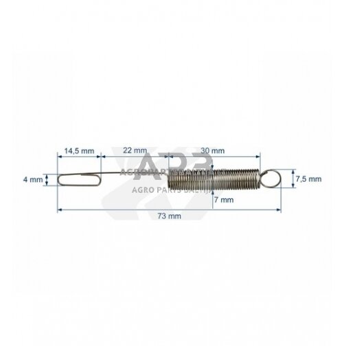 Spyruoklė BRIGGS & STRATTON nuo 3,5AG iki 5AG, Classic, Sprint, Quattro 262757, 262758, 262759, 692211, 263116, 690254 1