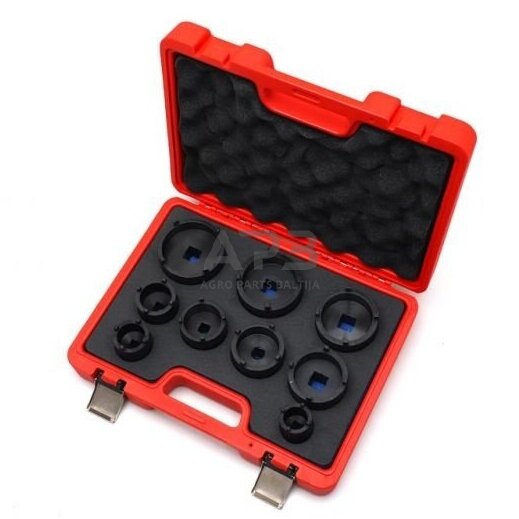 Specialių galvučių su vidiniais grioveliais rinkinys 9vnt. KM4-KM12 2 Specialių galvučių su vidiniais grioveliais rinkinys 9vnt. KM4-KM12 2