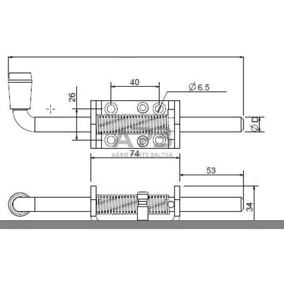 Spyruoklinis varžtas 770020KR 1 Spyruoklinis varžtas 770020KR 1